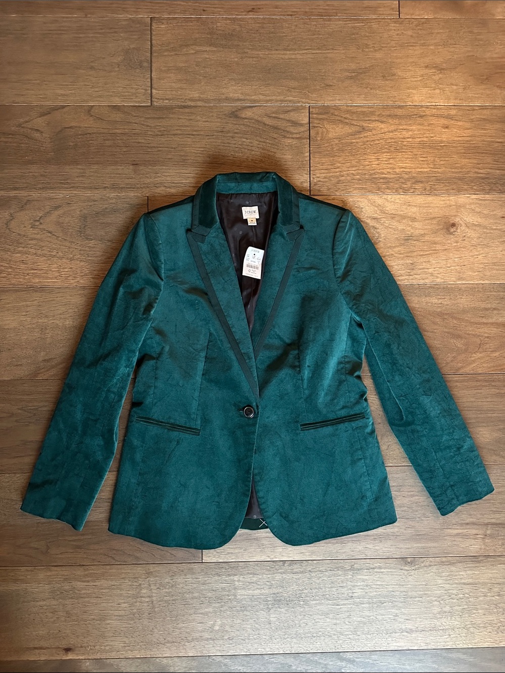 J.Crew Factory Velvet One-Button Blazer, Size 8